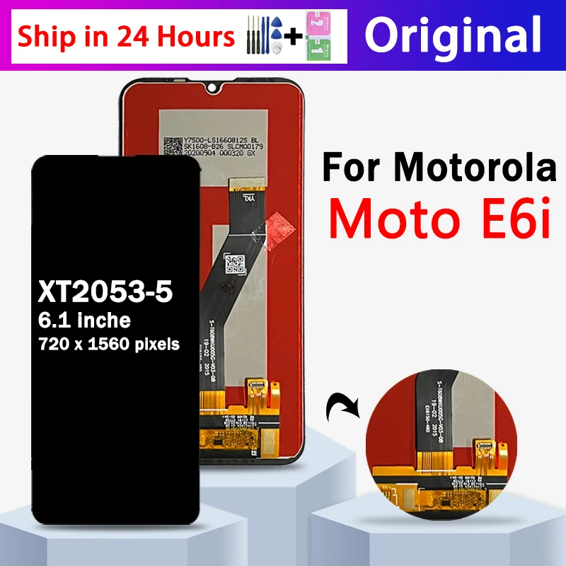 

Test For Motorola Moto E6i LCD Display Touch Screen Digitizer Panel Assembly Replacement For Moto E6i LCD XT2053-5 Screen