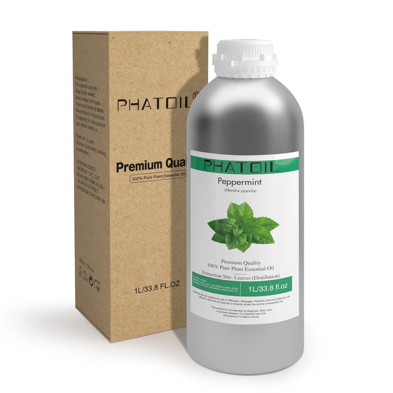 

PHATOIL 1000ML Natural Plant Essential Oils for Humidifier Diffuser Peppermint Sandalwood Bergamot Aromatherapy Essential Oil
