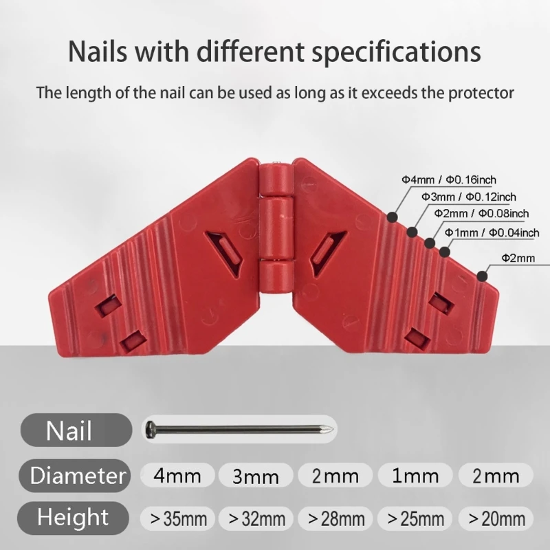 A2UD User Friendly AntiHammer Nail Protector Nail Support Essential Tool for Home Improvement and DIY Enjoy Smooth Hammering