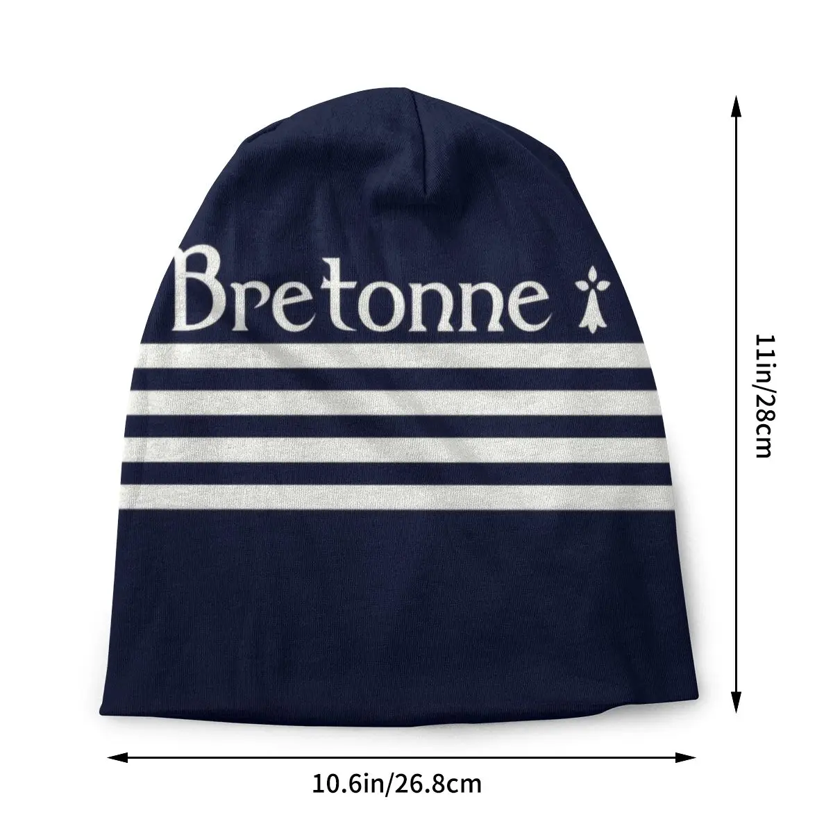 Custom Breton Bonnet Beanie Knitted Hat Men Women Hip Hop Unisex Adult Breizh Brittany Winter Warm Skullies Beanies Cap