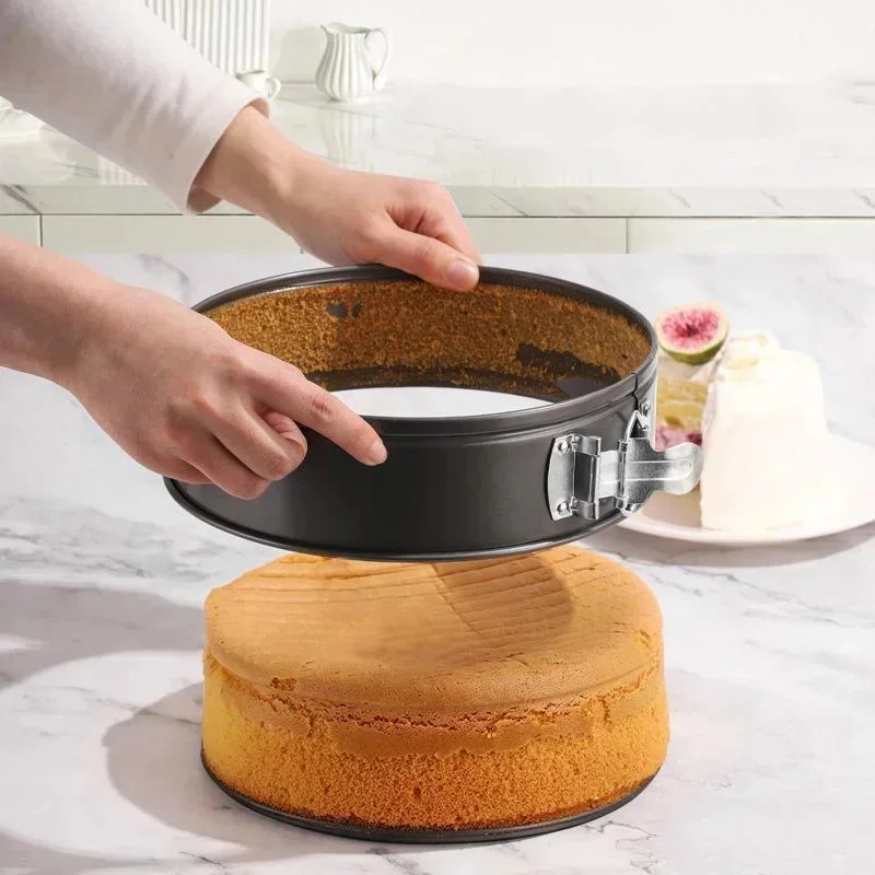 

18-28cm Non-Stick Metal Bake Cake Pan Bakeware Mould DIY Cake Mold Removable Bottom Carbon Steel Cakes Molds Kitchen Accessories