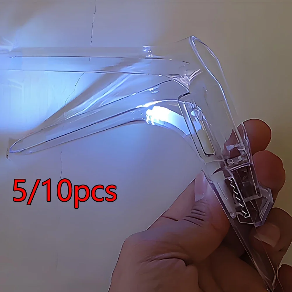 5/10Pcs Anal Vaginal Dilator Colposcopy Speculum Adult Vagina Speculum With Lights Genitals
