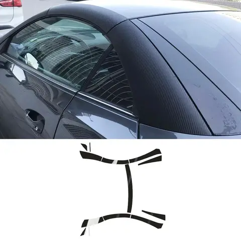 메르세데스 벤츠 SLK R172 2011-2016 세단 윈도우 크롬 삭제 블랙아웃 ABC 필러 광택 블랙 스티커