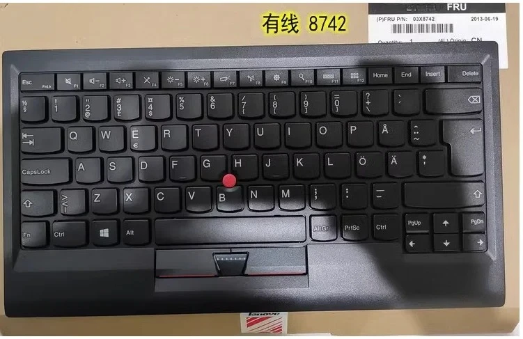 

Multilingual version 0B47190 ku1255 USB Red Dot Wired Keyboard For Lenovo Thinkpad Sweden Finland Denmark Norway Turkish French