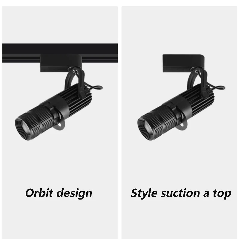 COB spotlight lighting, bar atmosphere stage lighting zoom shop track light, spotlights, home and commercial