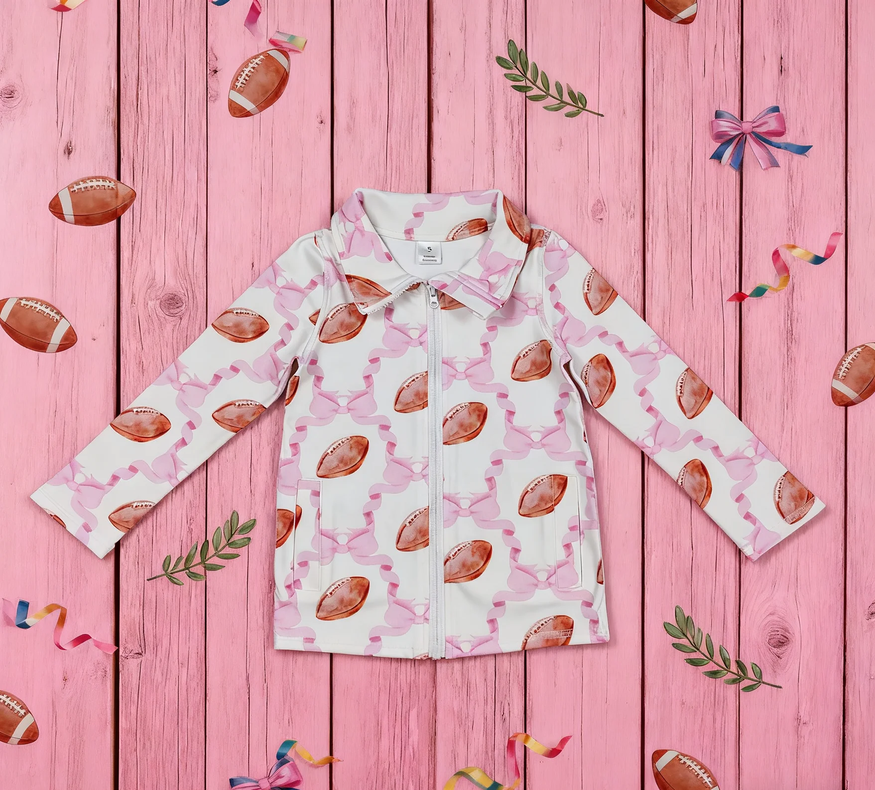 

Z916-02 GT1088 Kids Fall Clothing Short Sleeve Football Print Shirt Baby Boys Top