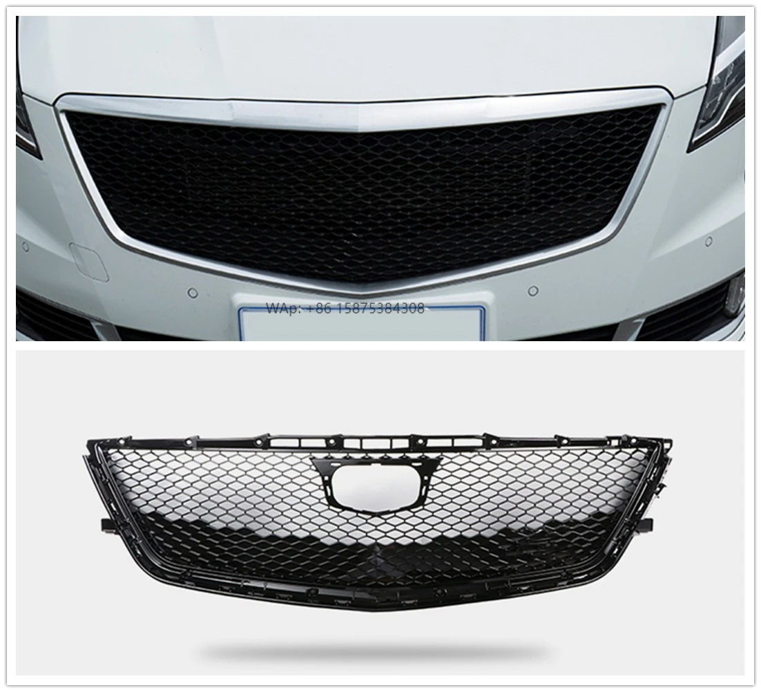 

Mesh Radiator Bumper Grill Grille for 2016 2017 2018 CT6 Black ABS