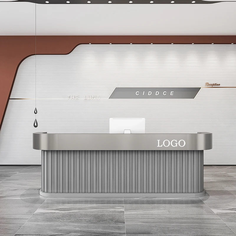 

Information Cashier Reception Desk Front Simple Modern Advisory Luxury Service Desk Beauty Salon Comptoir De Caisse Furniture