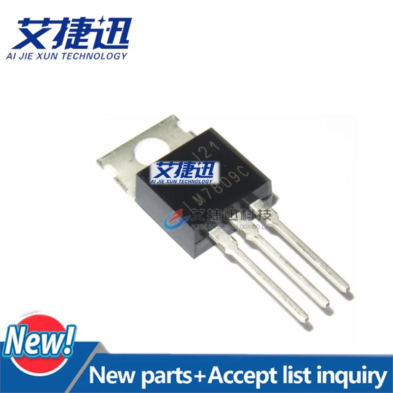 50Pcs LM7809CT LM7809 TO-220-3 Standard Regulator Pos 9V 1A 3-Pin(3+Tab) TO-220AB Rail in stock 100% New and original