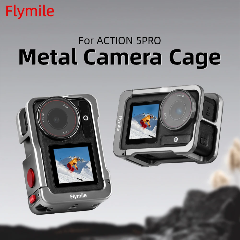 Metal Cage for DJI Osmo Action 5 Pro/4/3 Protective Frame Quick Release Protective Cage with Shoe Expansion Camera Accessories