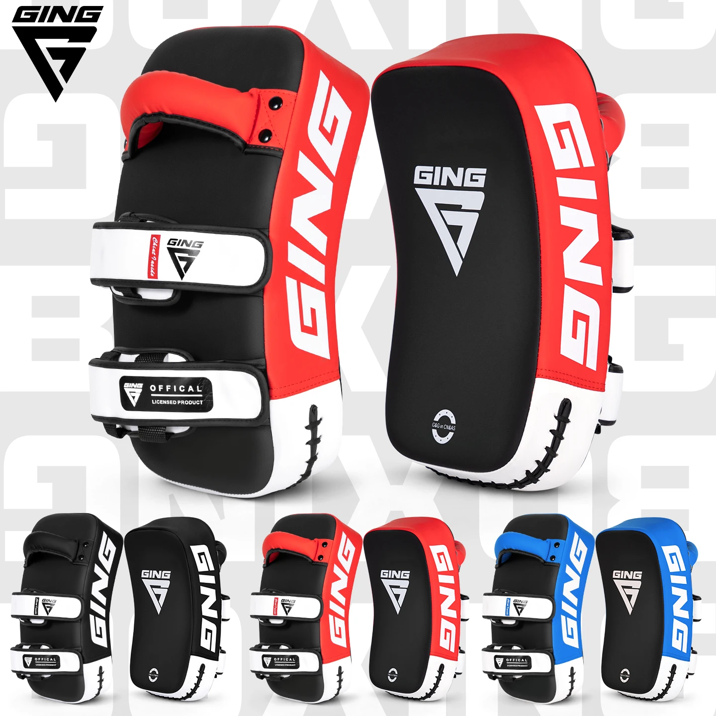 Alvo de Pé Profissional para Muay Thai e MMA, Almofadas de Boxe para Socos Pesados, Alvo de Chute, Alvo de Mão em Arco, Equipamento de Treino de Taekwondo