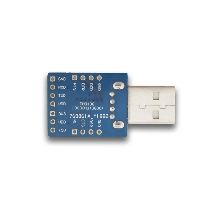 Convertidor USB a TTL, módulo de serie CH343G portátil multifuncional, Compatible con USB V2.0, fácil de instalar, fácil de usar