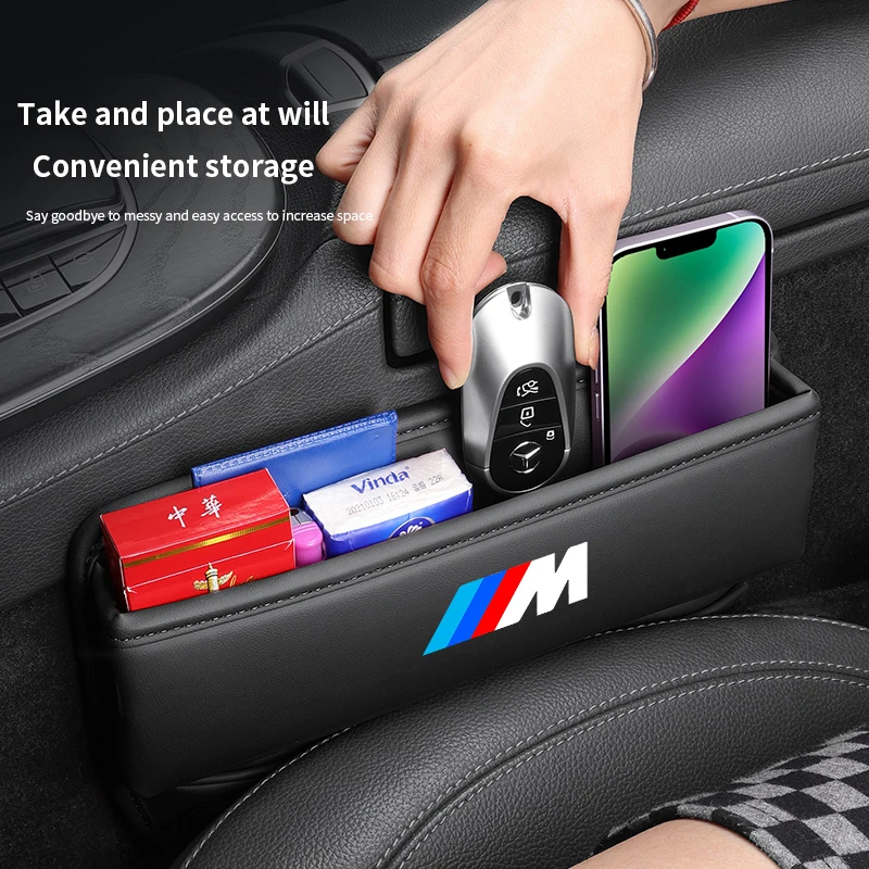 Car Seat Gap Multifunction Crevice Storage Box For BMW M M2 M3 M4 M5 X1 X3 X5 X7 E39 E46 E60 E90 F10 F20 F30 F01 F15 G07 G01 G30