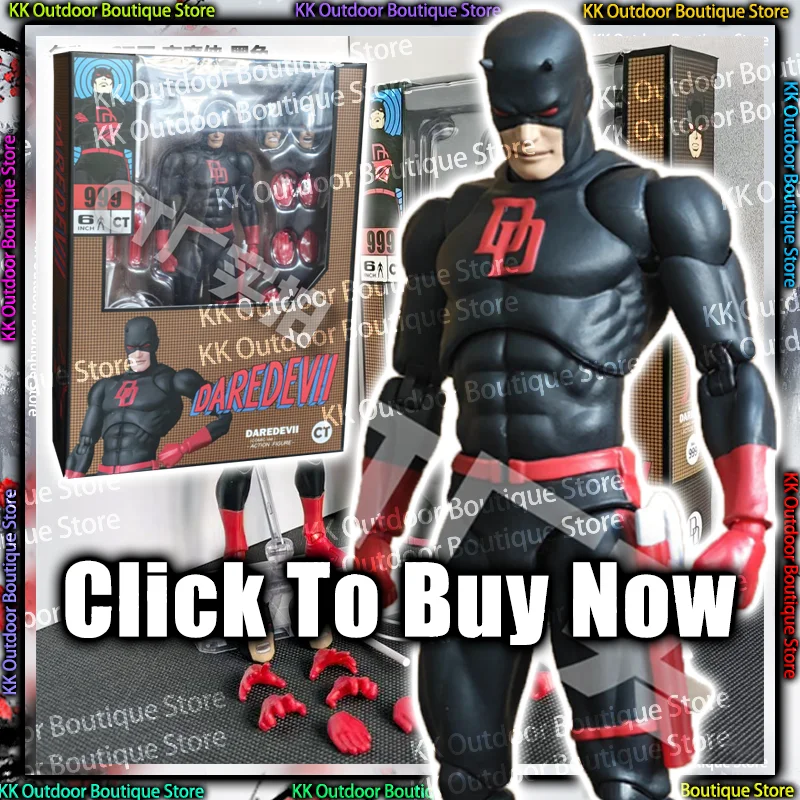 

New Hot Ct Toys Daredevil Black Mafex 223 Red Figure Comic Version SHF Anime Action Figure Figurine Statue Model Gifts Kids Toys