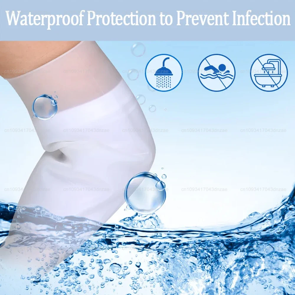 PICC Waterproof and Antibacterial Silicone Sheath, Special Protective Sheath for Intravenous Chemotherapy Catheterization S/M/L