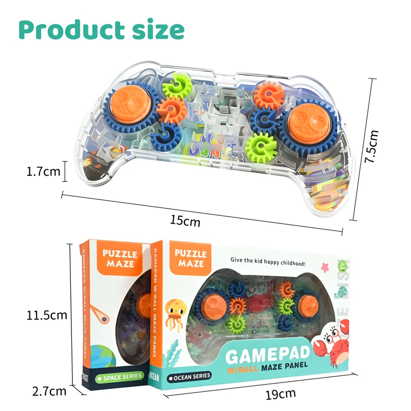 Puzzle 3D labyrinthe équipement labyrinthe jeu créatif labyrinthe disque manette de jeu Montessori jouets éducatifs pour garçons filles cadeaux d'anniversaire