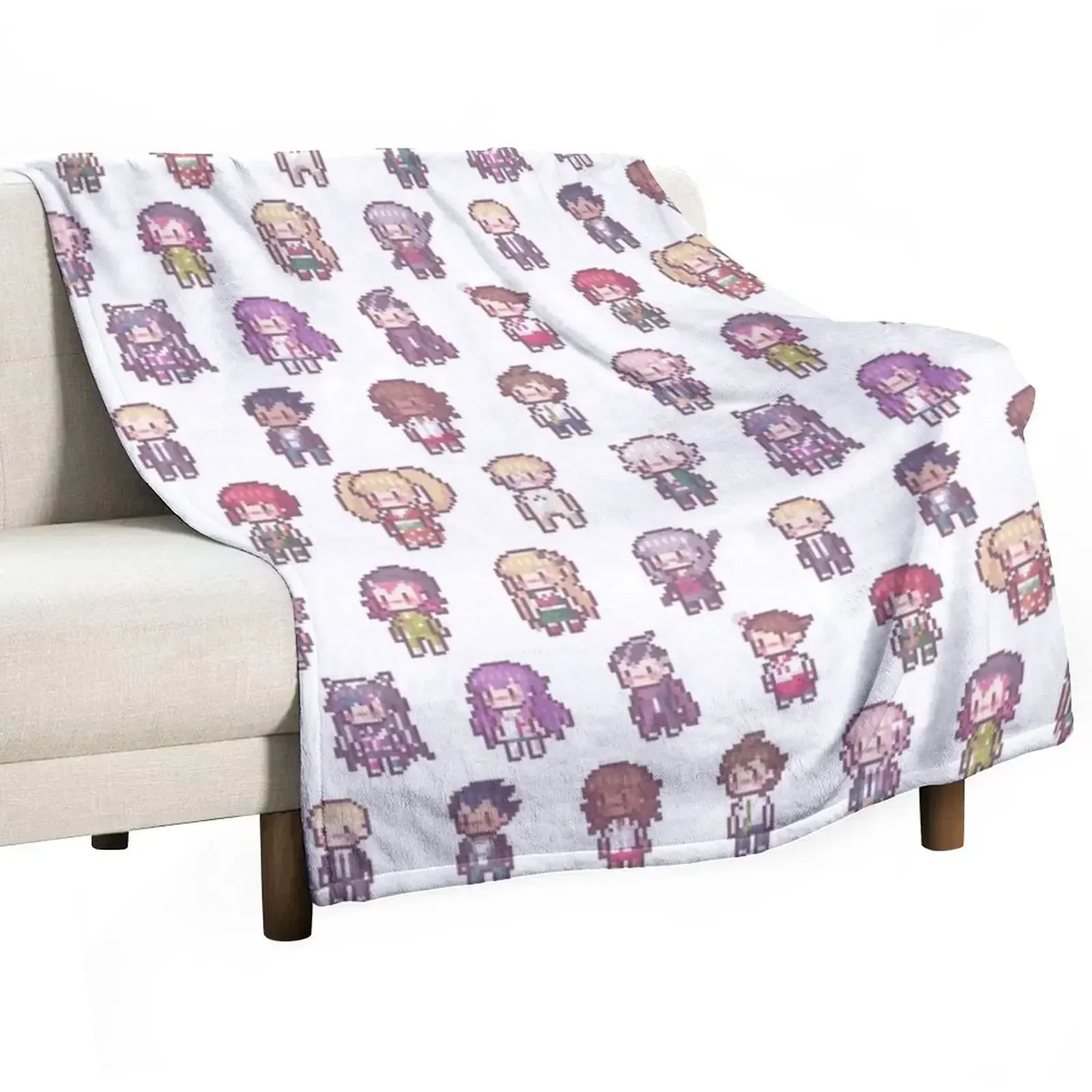 SDR2 Class Tiny Pixel Set Throw Blanket Furrys cosplay anime Warm Blankets