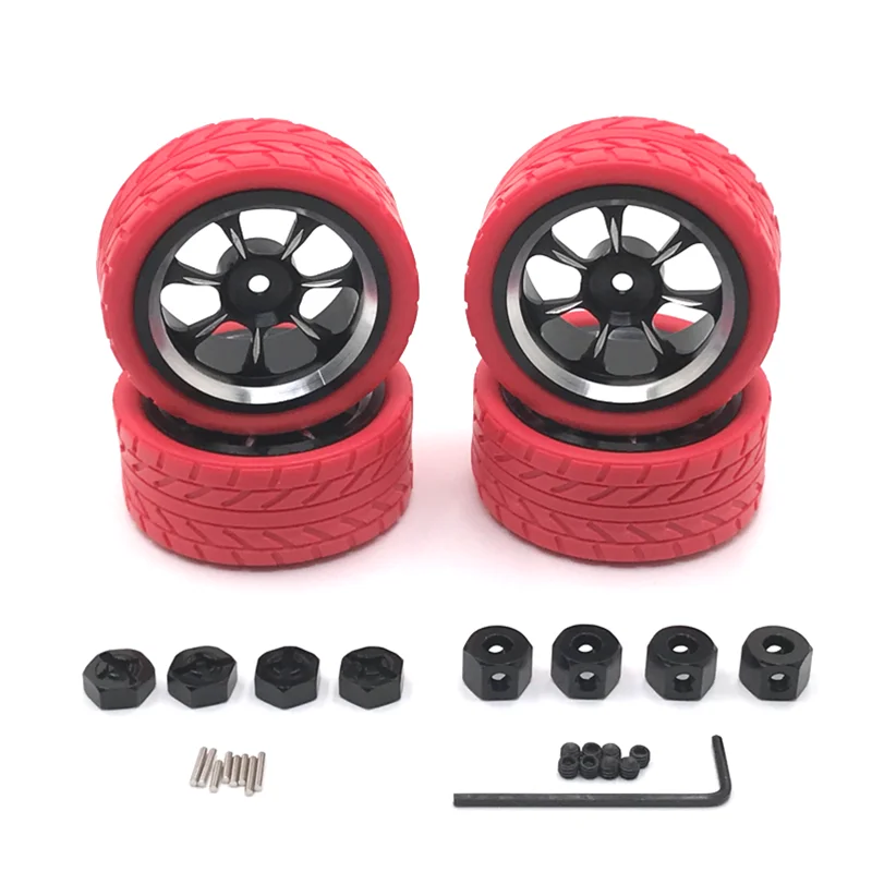 Metal Upgrade Color Racing 65mm Wheels For WLtoys WPL MN LC 1/18 1/16 1/14 1/12 RC Car Parts