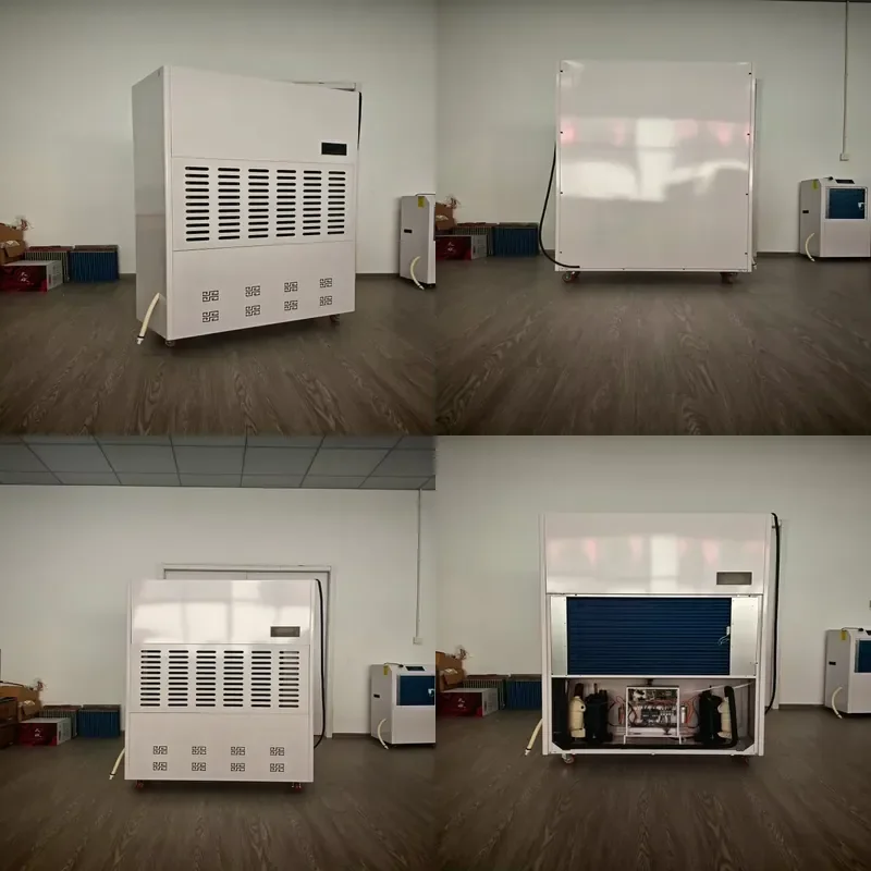 1220L/D High Volume Industrial Dehumidifier for Air Drying for Farms Food Shops Warehouses Greenhouses-Water Treatment