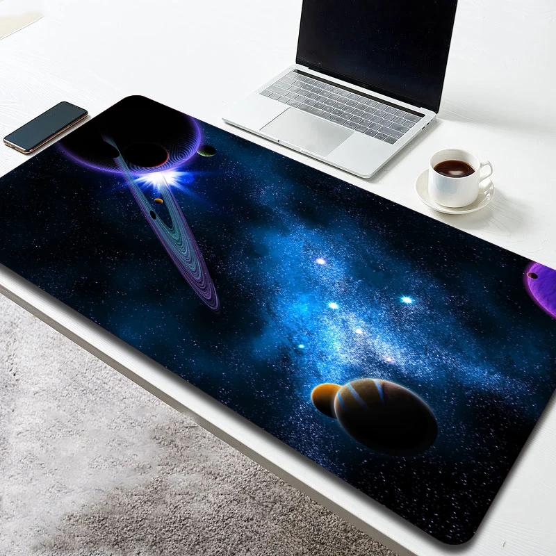 

Space 80x40cm Extra Large Mouse Pad Waterproof Non-slip Computer Keyboard Table Desk Mat Gaming Accessories Planet Art Mousepad