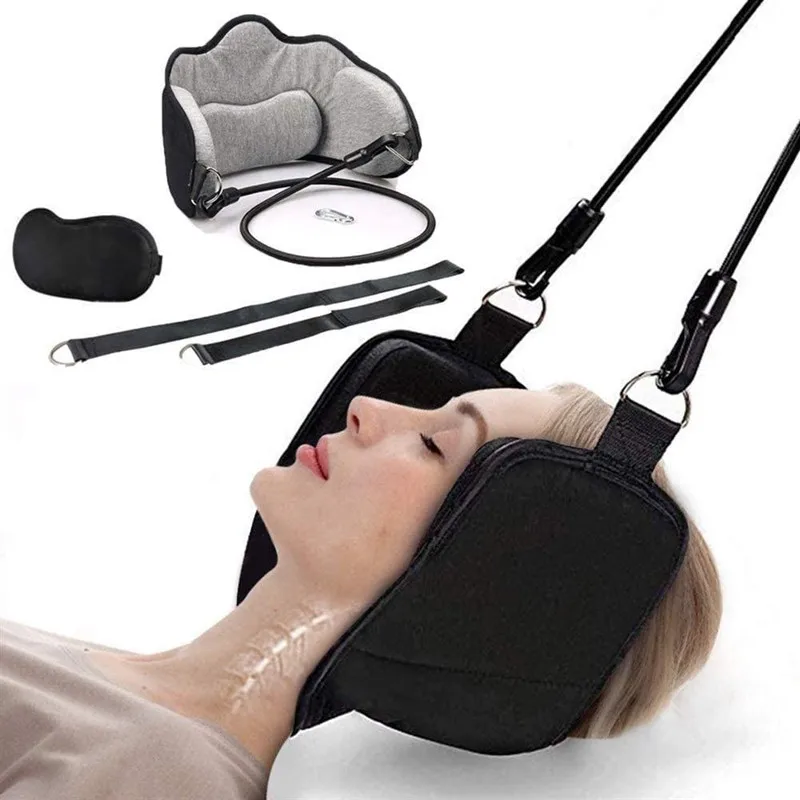 Hammock with Stand for Neck Traction Massager Hamac Cervicales to Reduce Neck Pain Relief Relaxation with Free Eye Mask JJ1766