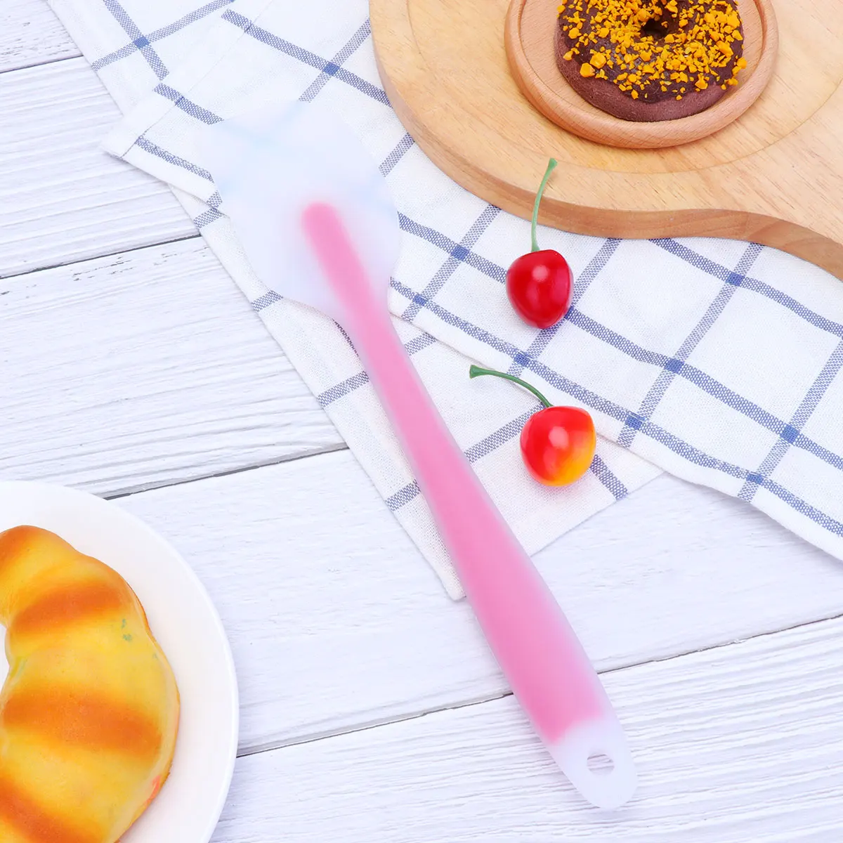 

2 Pcs Cake Baking Spatula Mixing Scraper Cooking Utensils Cream Silicone