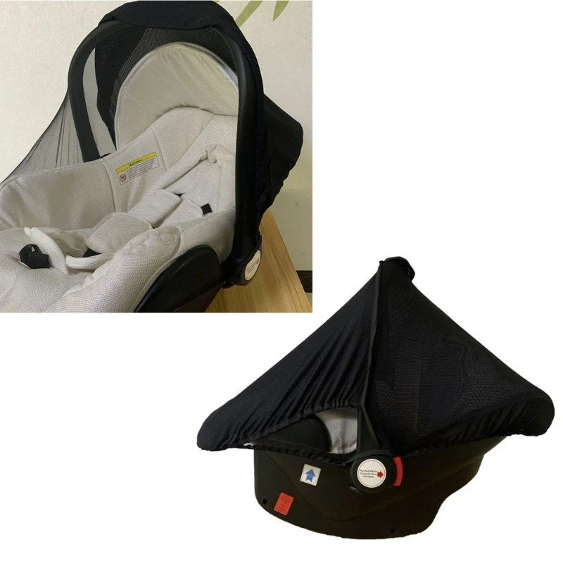 Kid's atualizado Windproof Carriage Sombra, Stroller Pára, Cubra Carrinhos, Capuz