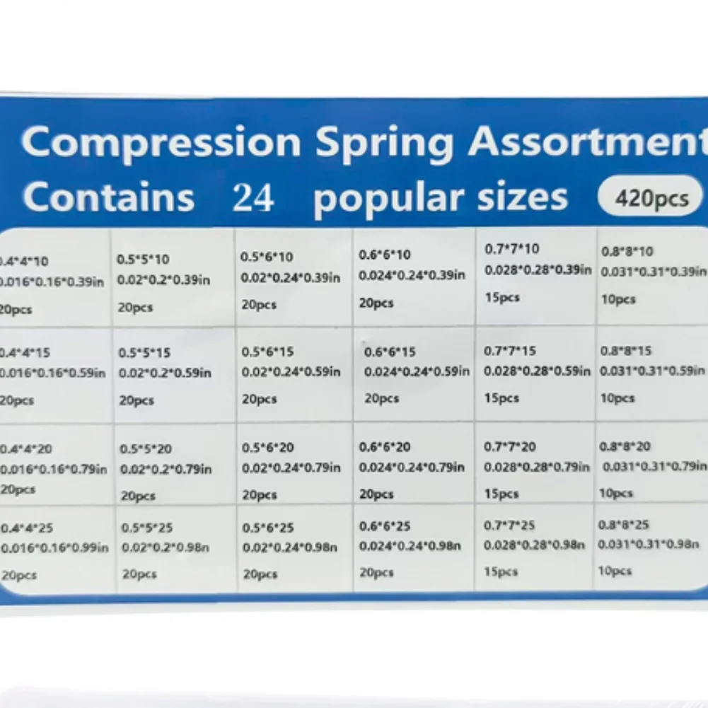 For Projects Different Sizes Spring Assortment Small Springs For Various Applications DIY Springs Reliable Performance For Tools