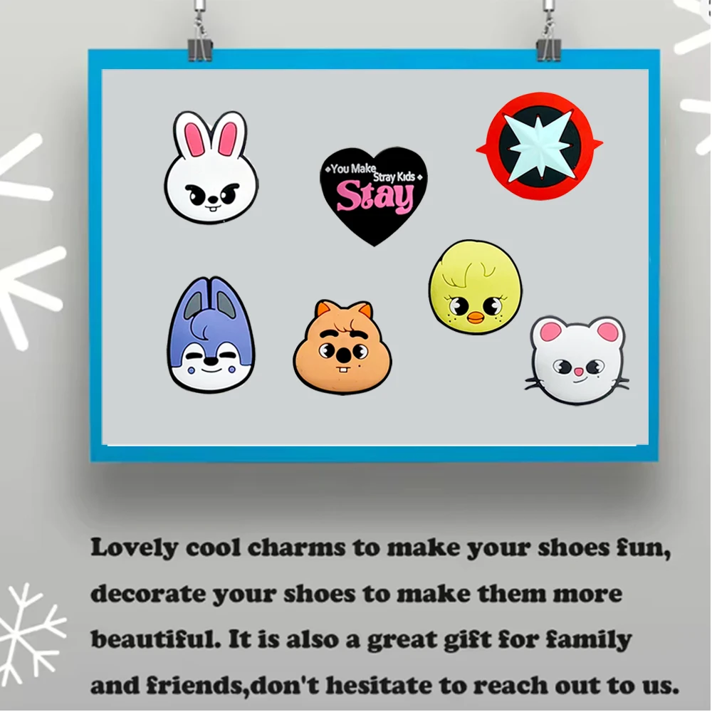 1-10 Stück Trendige Cartoon-Tierfiguren aus PVC als Schuhzubehör, DIY-Kreativität für Sandalen, Armbänder und Partydekoration – Detail 11