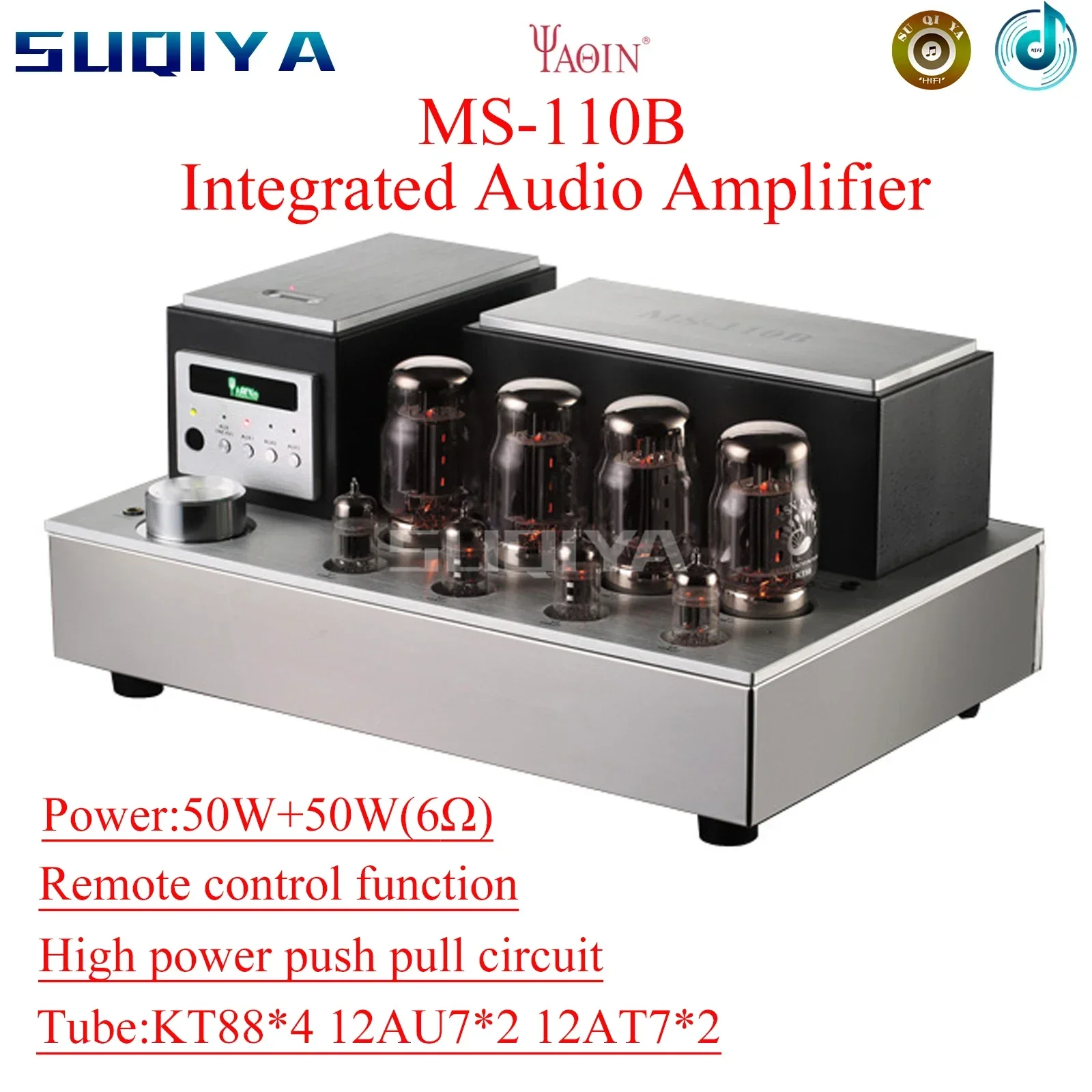 SUQIYA-Yaqin MS-110B Tube Amplifier KT88 Tube Amplifier Fever HiFi High Fidelity Combined Push-pull Audio