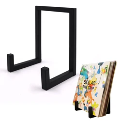NEW Fashion Black LP Records Holder Metal Desktop Display Stand Storage Shelf Home Office Display For LP Vinyl Record Supplies