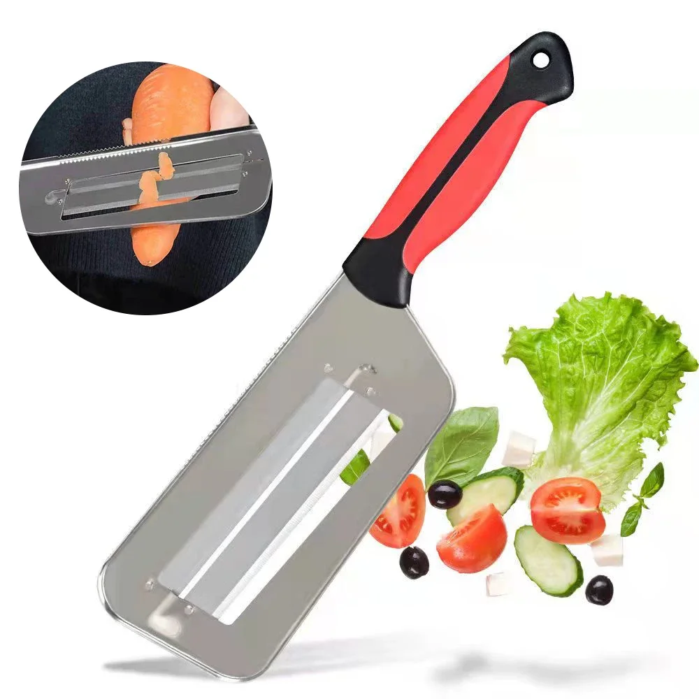 Cabbage Slicer Onion Slicer Knife Double Slice Blade Vegetable Slicer Slicing Kitchen Knife Fish Scale Cleaner Knive