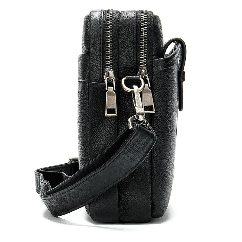 حقيبة رسول جلد طبيعي للرجال ، حقيبة الكتف خمر ، مصمم حقيبة يد صغيرة ، حقائب Crossbody