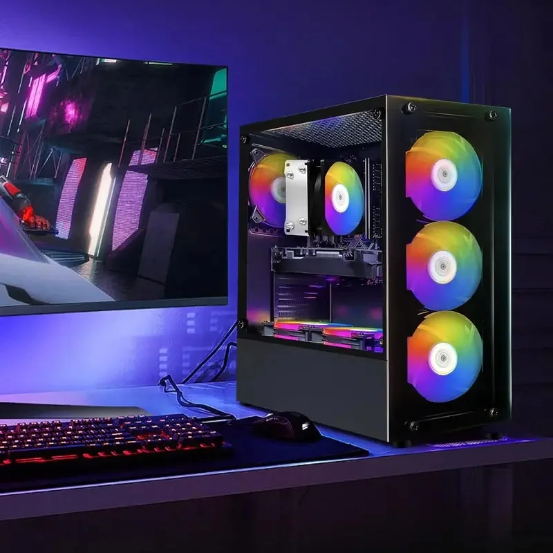 ゲーミングPC デスクトップ、GeForce RTX 2060 6G、AMD Ryzen 5 2600 最大3.9G、16G DDR4、512G SSD、600M WiFi、BT 5.0