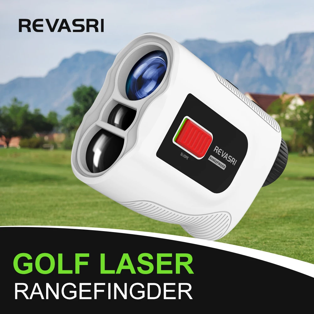 REVASRI Golf Laser Rangefinder with Slope Compensation 650/1090Y Range Finder with Flag Locking and Vibration Distance Meter