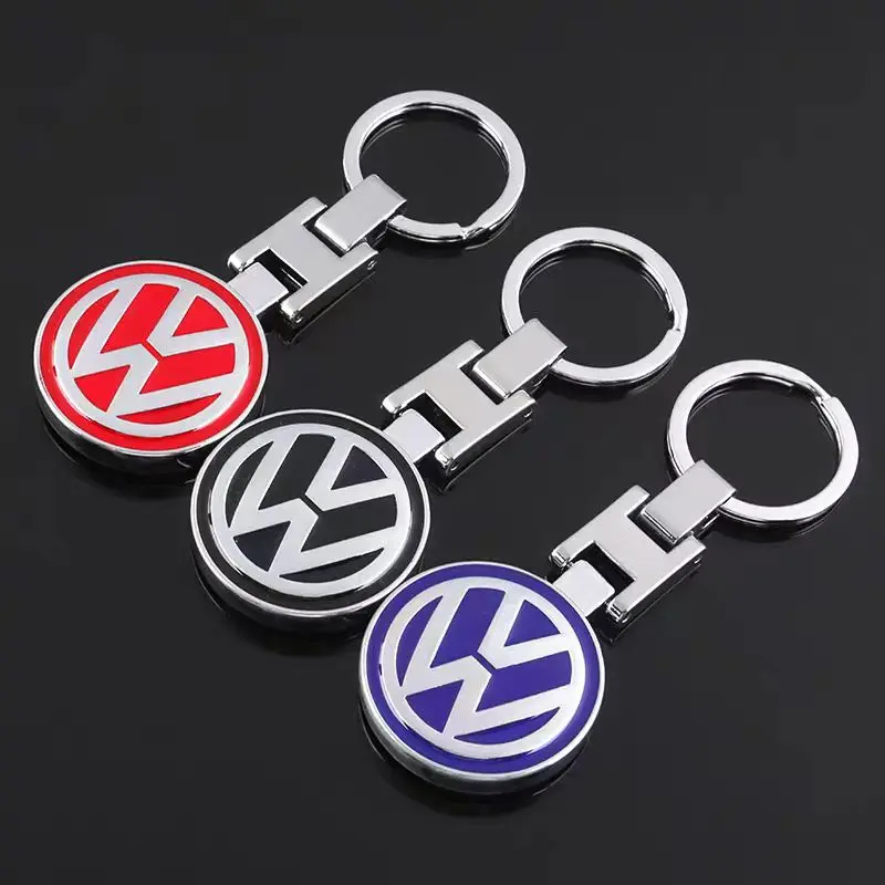 1Pcs Car Emblem Keychain styling Key Ring Accessories For VW GTI Polo Golf Passat Scirocco Tiguan Jetta T-ROC Touareg Touran CC