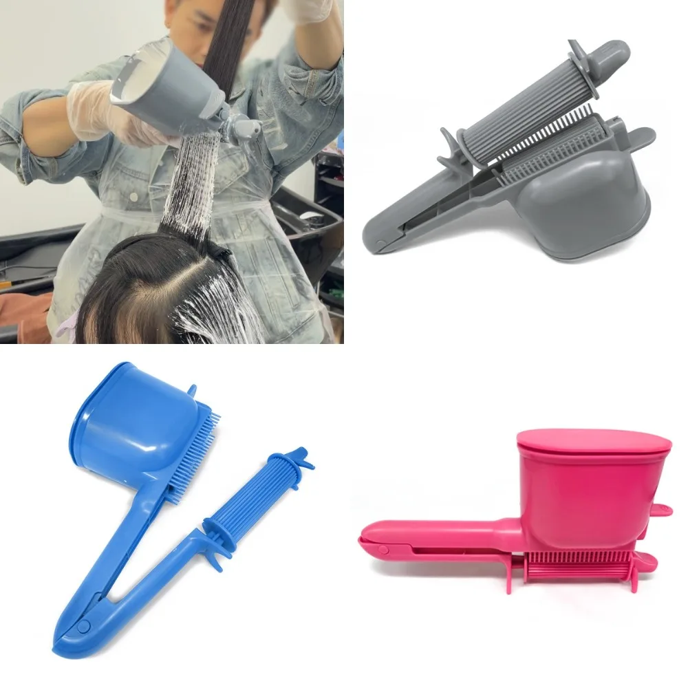 

Professional Roller Comb Applicator Hairdressing Tool Hair Coloring Cream Color Applicator Plastic Dye Dyeing Bowl Brush