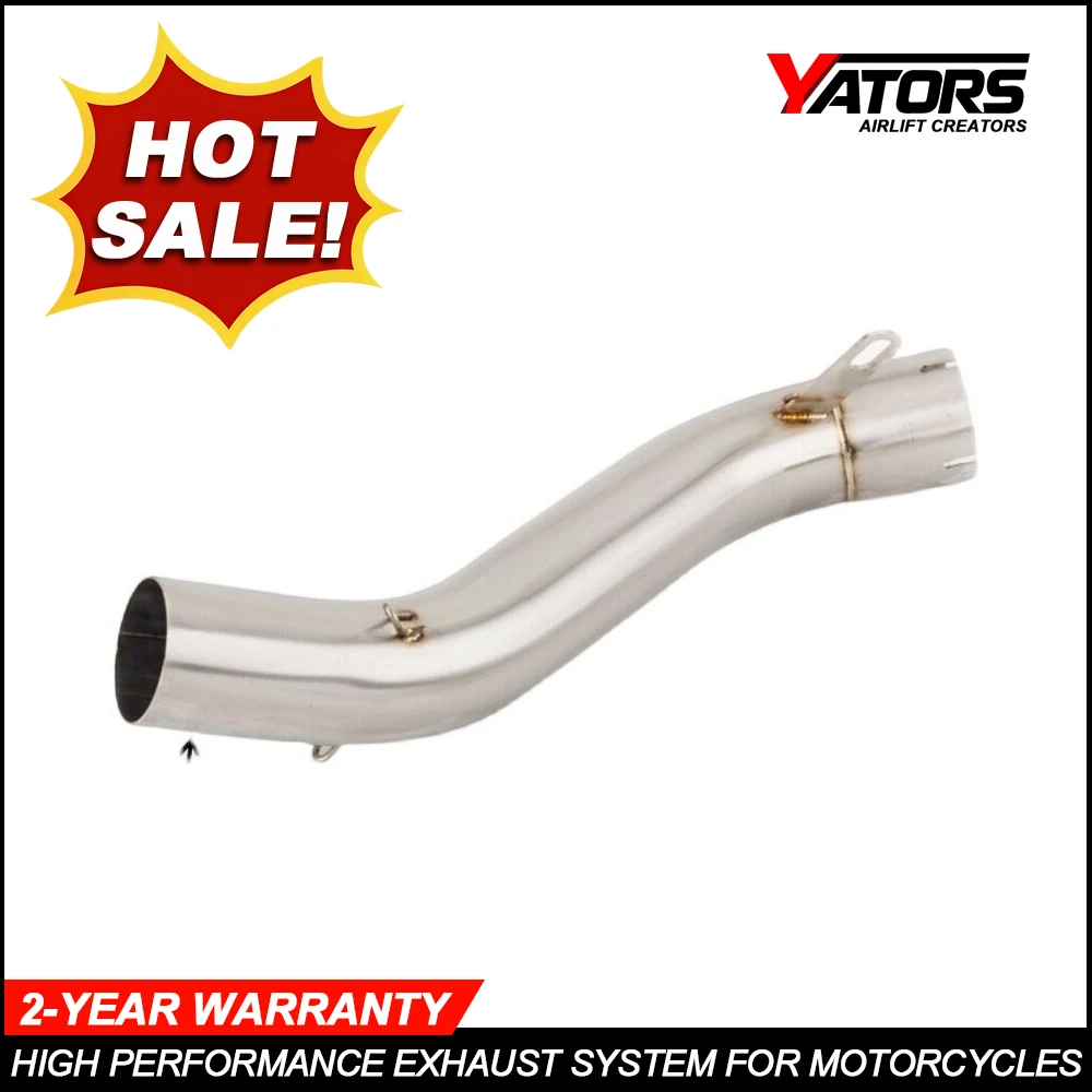 For Honda CB650F CBR650F 2014-2018 and CB650R CBR650R 2019-2020 Motorcycle Modified Exhaust Middle Link Pipe Mid Section