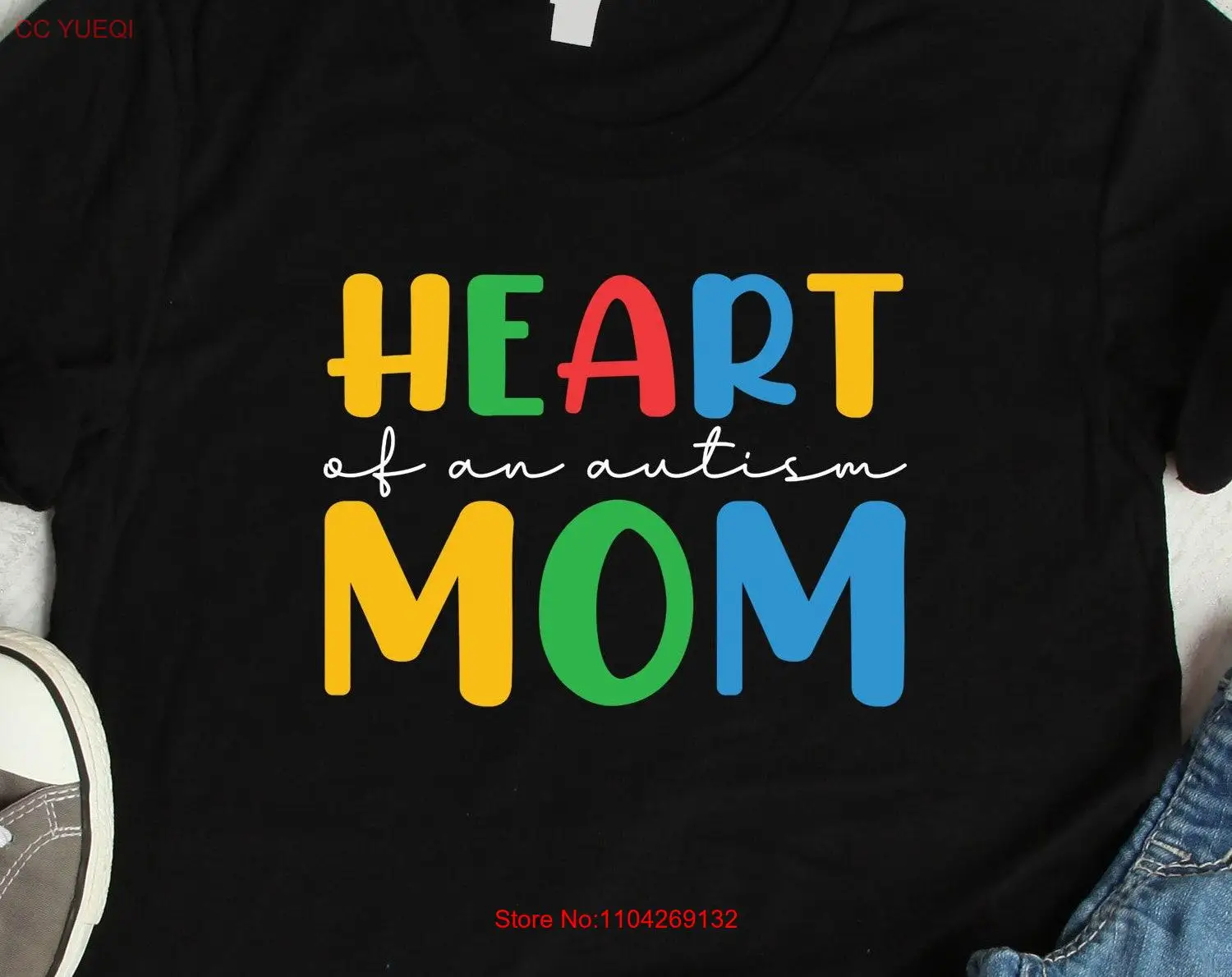 

Autism Awareness T Shirt Infinity Symbol Support Squad Embrace Neurodiversity Autistic Heart Mom long or short sleeves