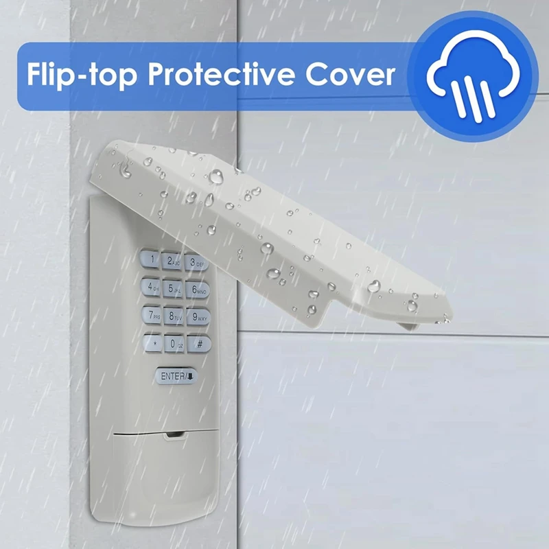 Garage Door Opener Keypad, Wireless Keypad Keyless Entry Compatible For 877MAX 377LM 977LM Wireless Keyless Keypad Safe