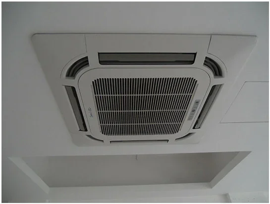 Cassetta Soffitto Canalizzato Vrf Split Fan Coil Unit 5 CV Dispositivo di raffreddamento CC nascosto Pompa di calore Condizionatore d'aria centrale inverso