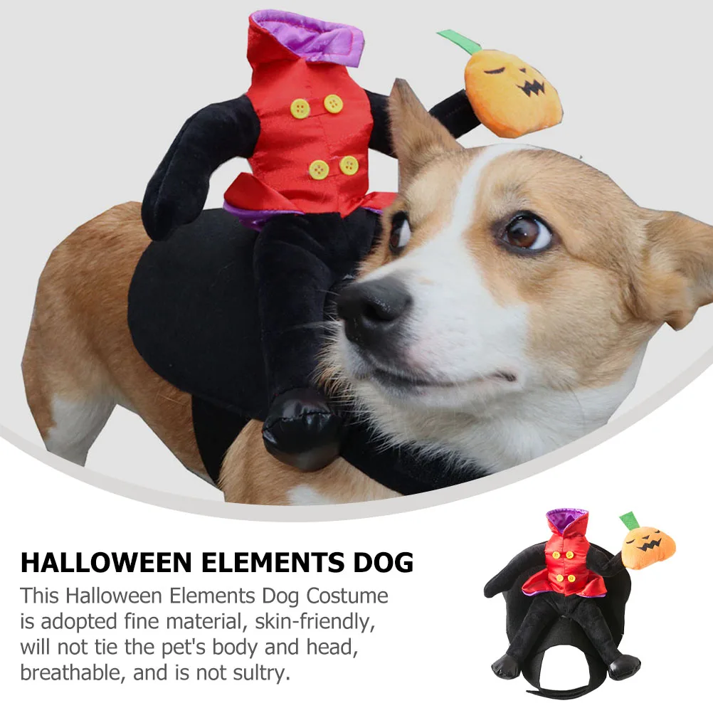 

Halloween Elements Dog Costume Pumpkin Print Pet Clothing For Cats Dogs Cosplay Party Festival Comfortable Skin-Friendly Puppy