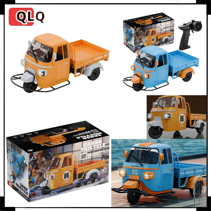 New Arrival 1/10 Scale Remote Control Three-Wheel Motorcycle High-Speed RC Car with Sound Light Effects and Drifting Function