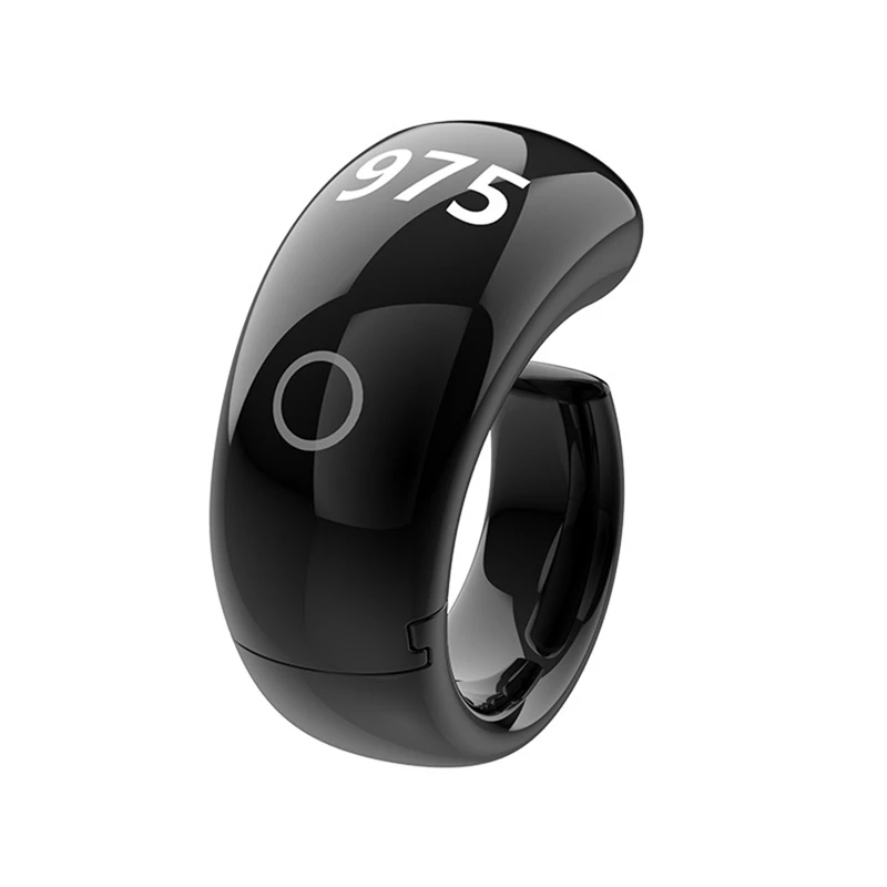Smart Digital Counting Rings App Control Tasbih Faith Zikr Rings For Spiritual Practices And Daily Prayer Black