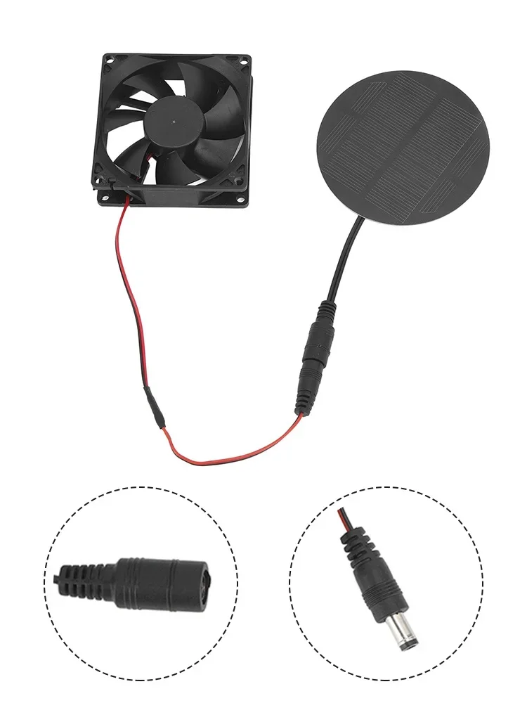 1set Ventilation Fans Solar Powered Panel Fan Lightweight Outdoor Energy Solar 10W Pet Houses Coops Sheds Greenhouse