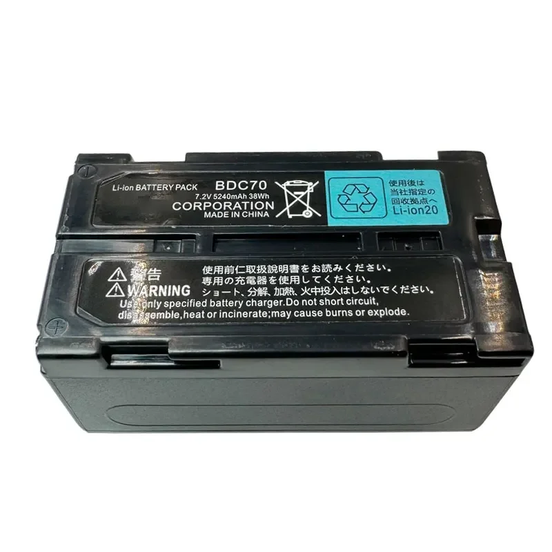 Brand New BDC70 Battery For SokK CX/RX-350 OS/ES For Top Total Station 7.2V 5240mAh Rechargeable Li-ion Battery