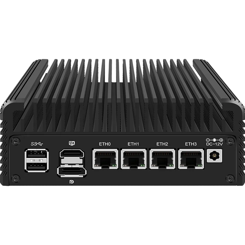 12th Gen Intel Alder Lake i3 N305 Firewall Mini PC 8 Core N100 Fanless Soft Router Proxmox DDR5 4800MHz 4xi226-V 2.5G Computer