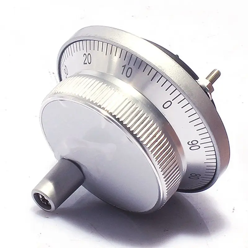 AC88-100Ppr 4-Terminal Electronic Handwheel Manual Pulse Encoder 5V-24V Cnc System Hand Pulse Lathe Hand Crank Replacement