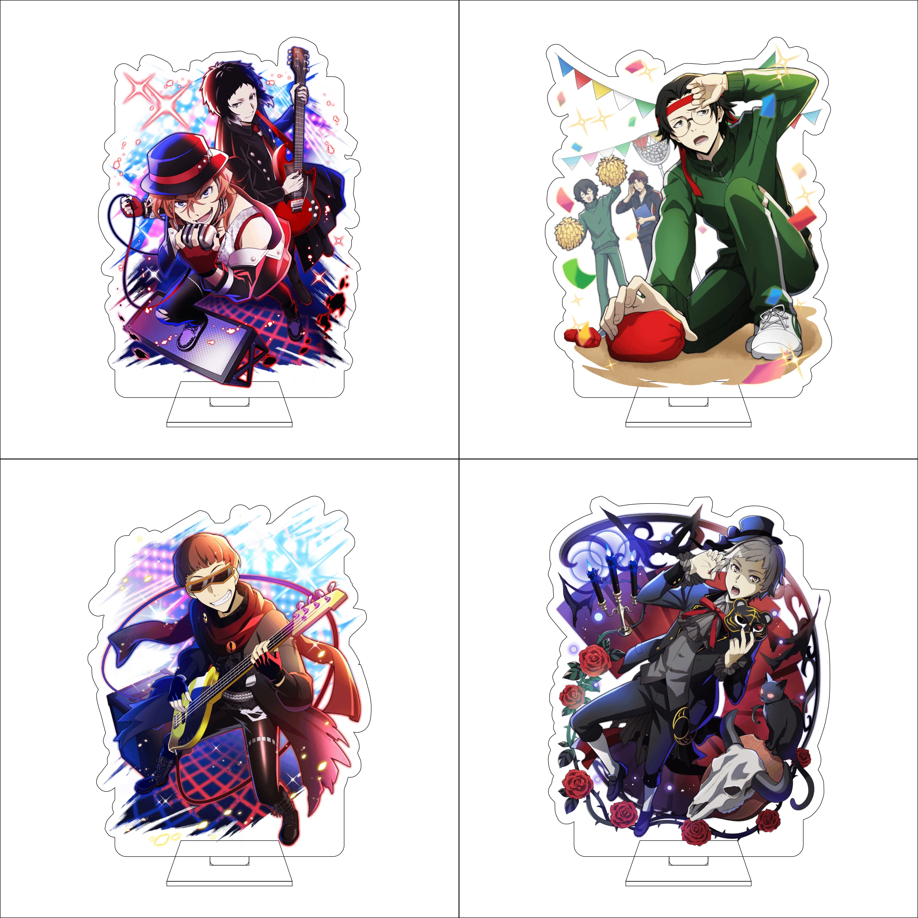 16CM Anime Bungo Stray Dogs Cosplay Acrylic Figure Stand Plate Izumi Kyouka Akiko Yosano Fukuzawa Yukichi Ornaments Gifts