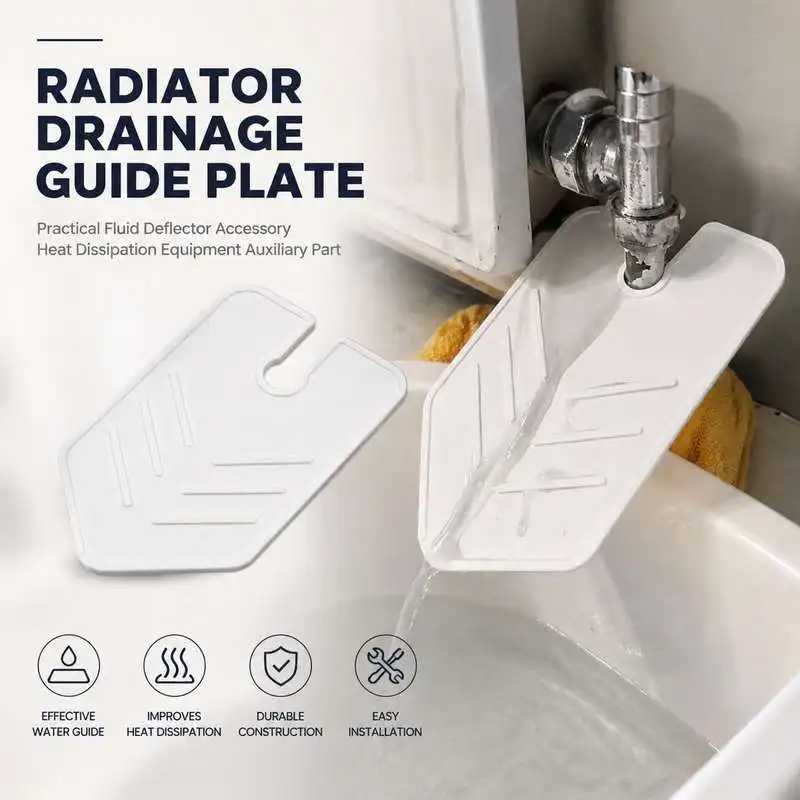 Radiator Drainage Guide Plate Practical Fluid Deflector Accessory Heat Dissipation Equipment Auxiliary Part